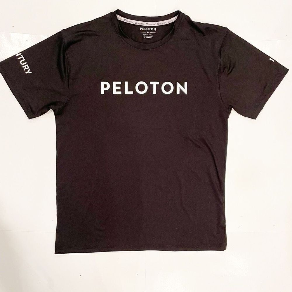 Peloton Century 100 Shirt Spin cycling Workout sweat wicking stretch Size M